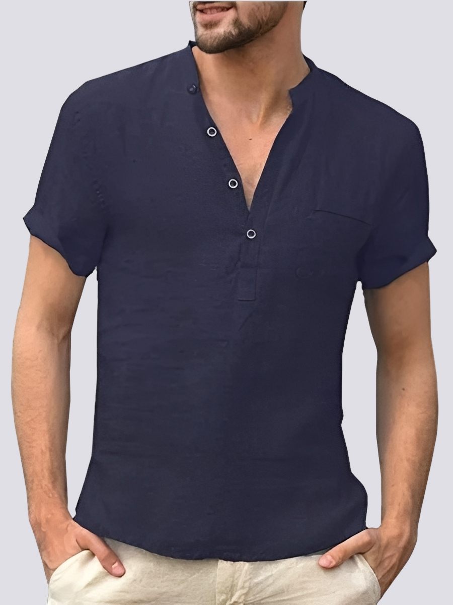Edgar - Komfortables Kurzarmhemd für Herren mit Knöpfen