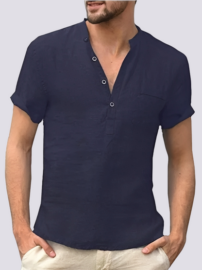 Edgar - Komfortables Kurzarmhemd für Herren mit Knöpfen