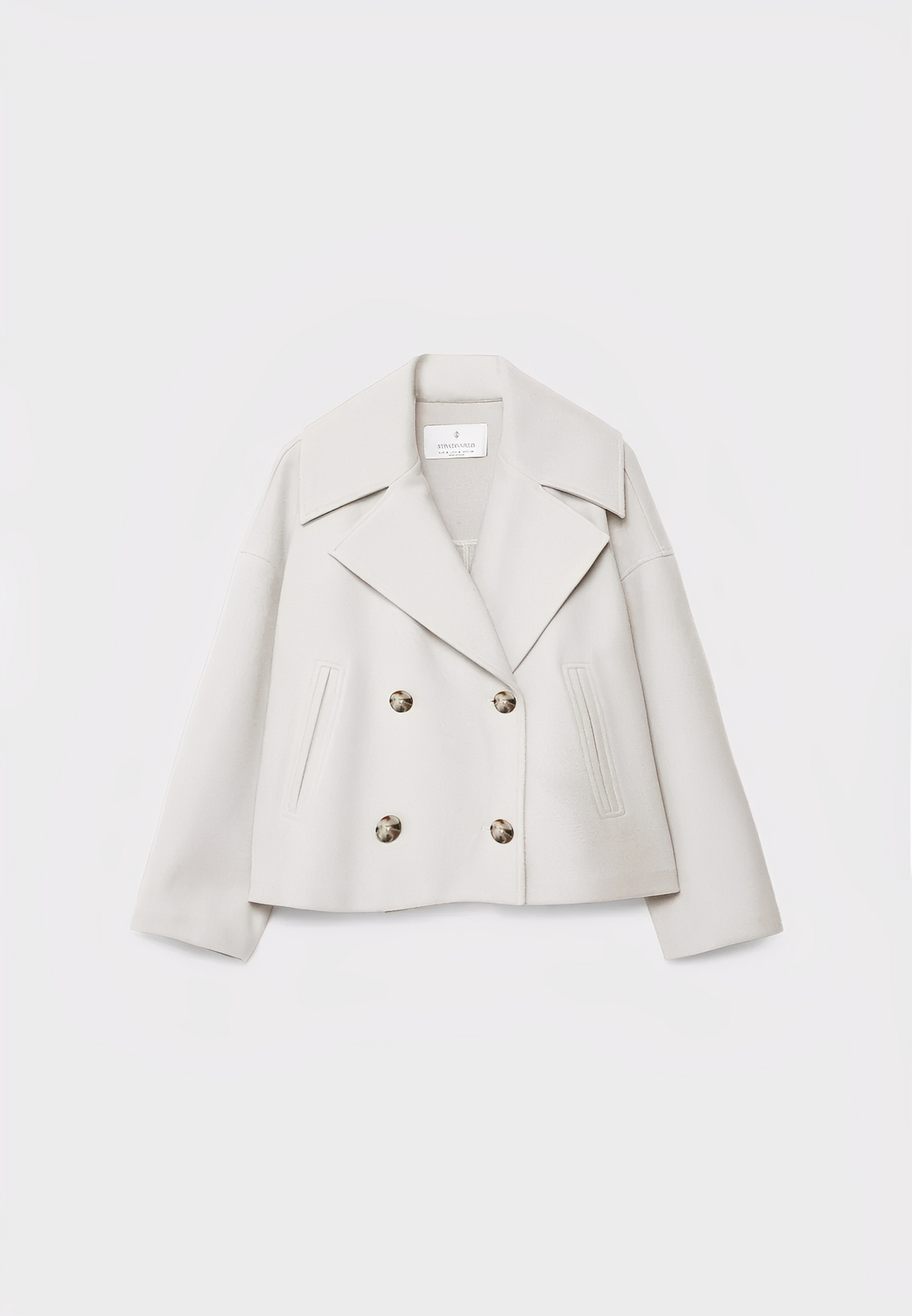 Claire – Kurze Stilvolle Zweireihige Jacke