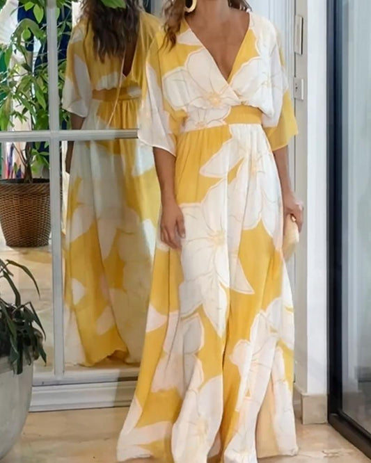 Ygritte - Blumen Kleid Harmonie Damen & Elegant