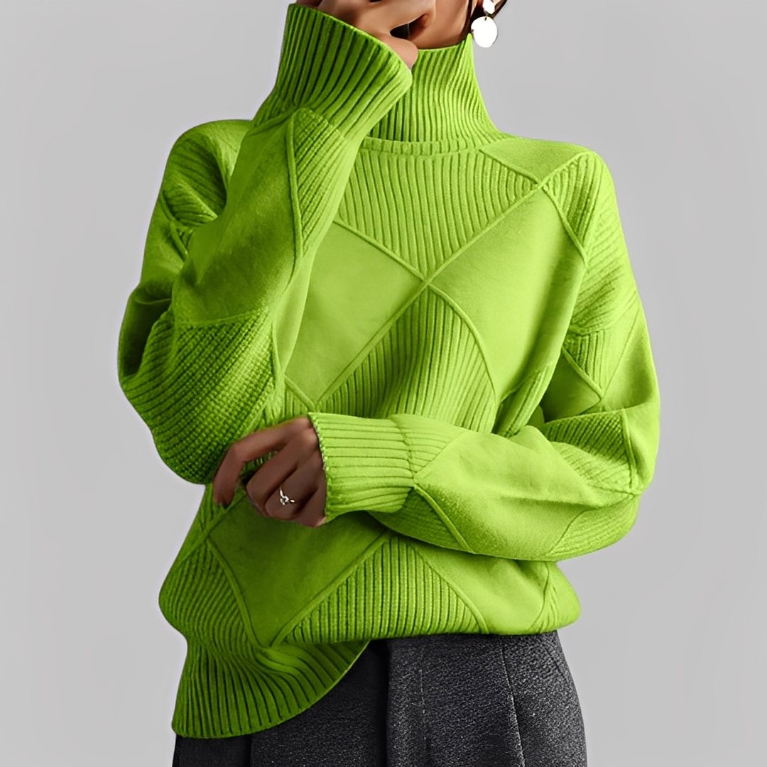 Mariette - Oversize-Rollkragenpullover für Damen im Winter