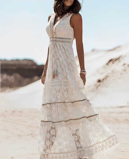 Kristine - Elegantes Boho-Spitzenkleid für Frauen