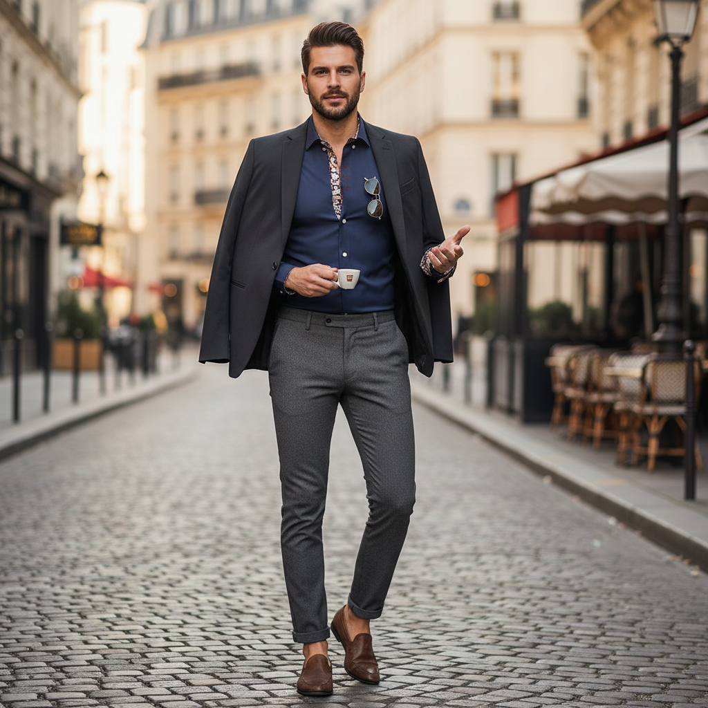 Adrien – Stilvolle Langarmbluse