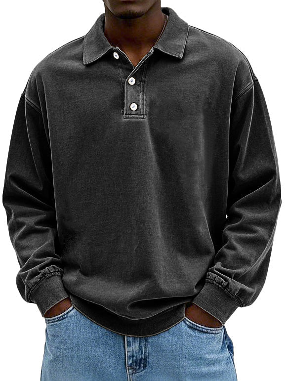 Caspian - Langärmeliges Herren-Polo in Premium-Qualität