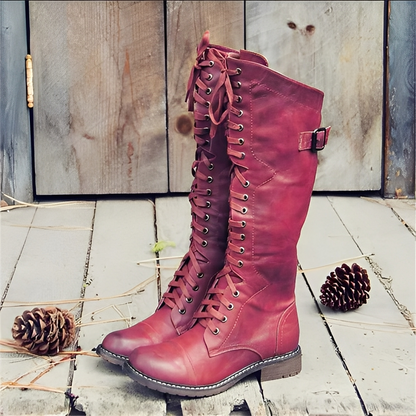 Désirée - Elegantní šněrovací kotníkové boty pro dámy