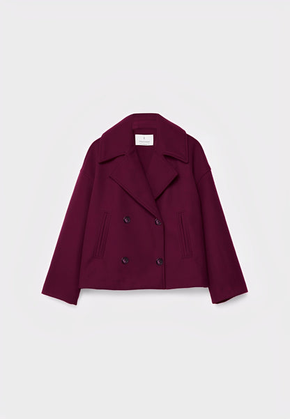 Claire – Kurze Stilvolle Zweireihige Jacke