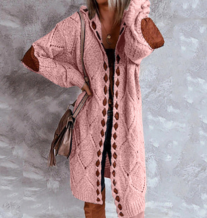 Alana - Schicker Langer Kapuzen-Cardigan