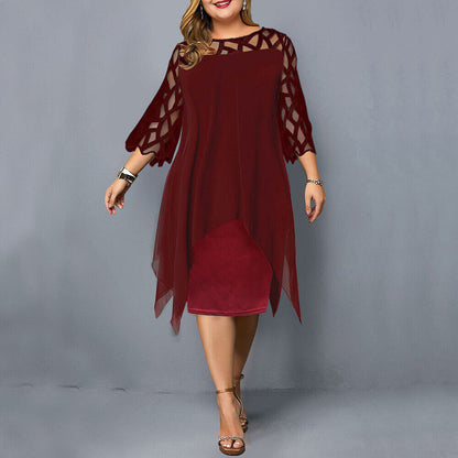 Savanna - Damen-Chiffonkleid in großen Größen