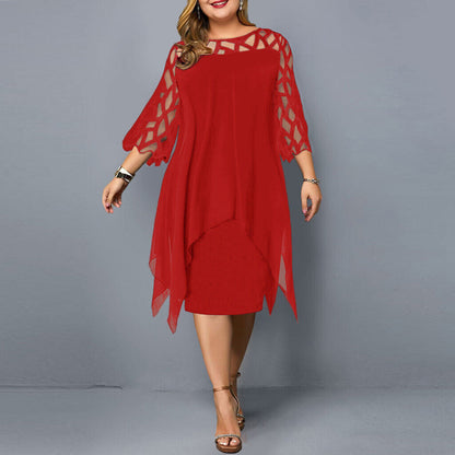 Savanna - Damen-Chiffonkleid in großen Größen