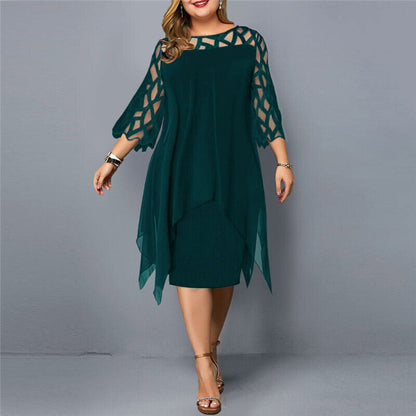Savanna - Damen-Chiffonkleid in großen Größen