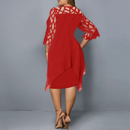 Savanna - Damen-Chiffonkleid in großen Größen