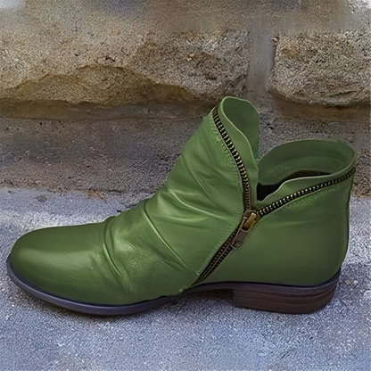 Maïa - Elegantní dámské kožené kotníkové boty