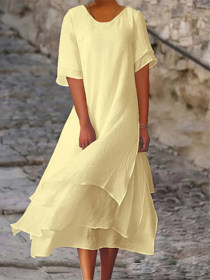 Ximena - Robe confortable à manches courtes